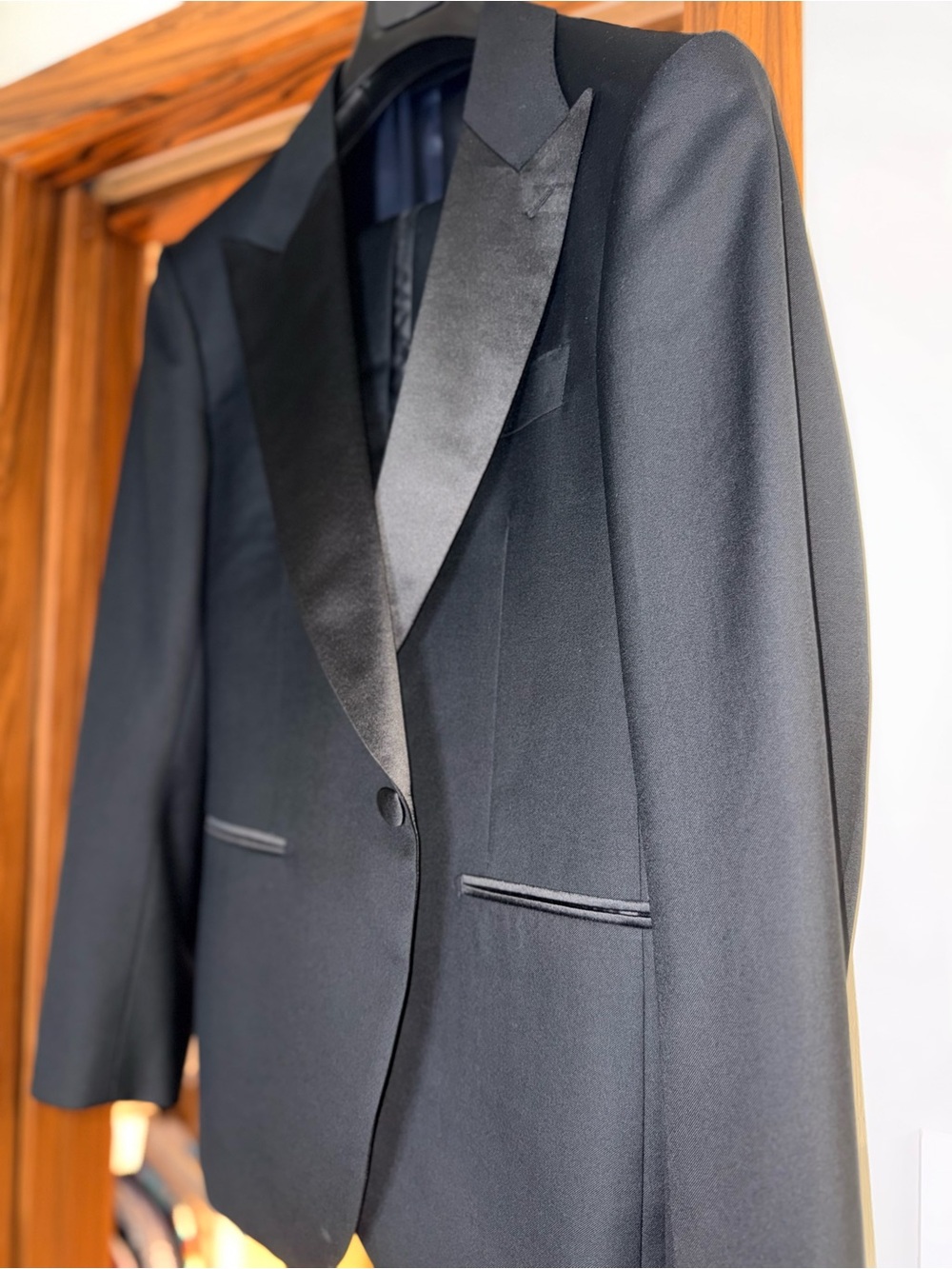 Spier & Mackay Tuxedo 40S Black Peak Blazer & Trouser (34x29.5) 100% Wool VBC